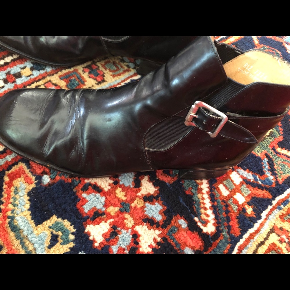 Ralph Lauren black leather ankle books Size 8.5M - Picture 5 of 7